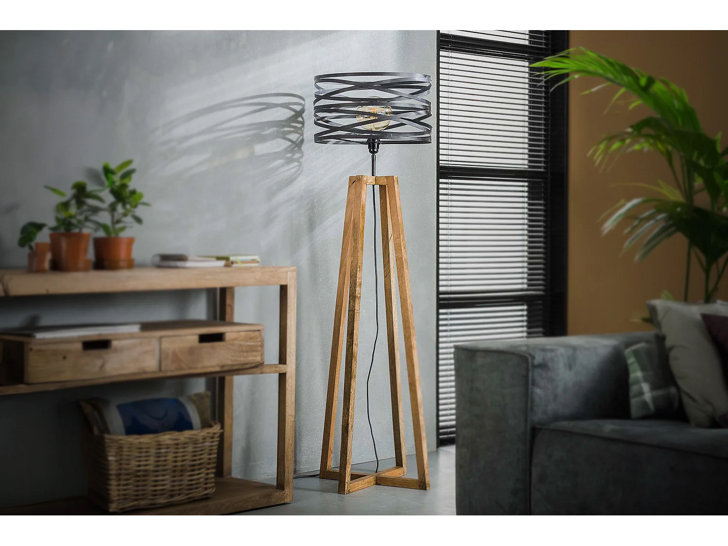 Lampadaire - Noir Bois - DALIAN