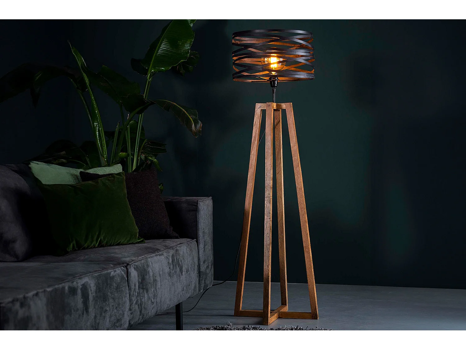 Lampadaire - Noir Bois - DALIAN