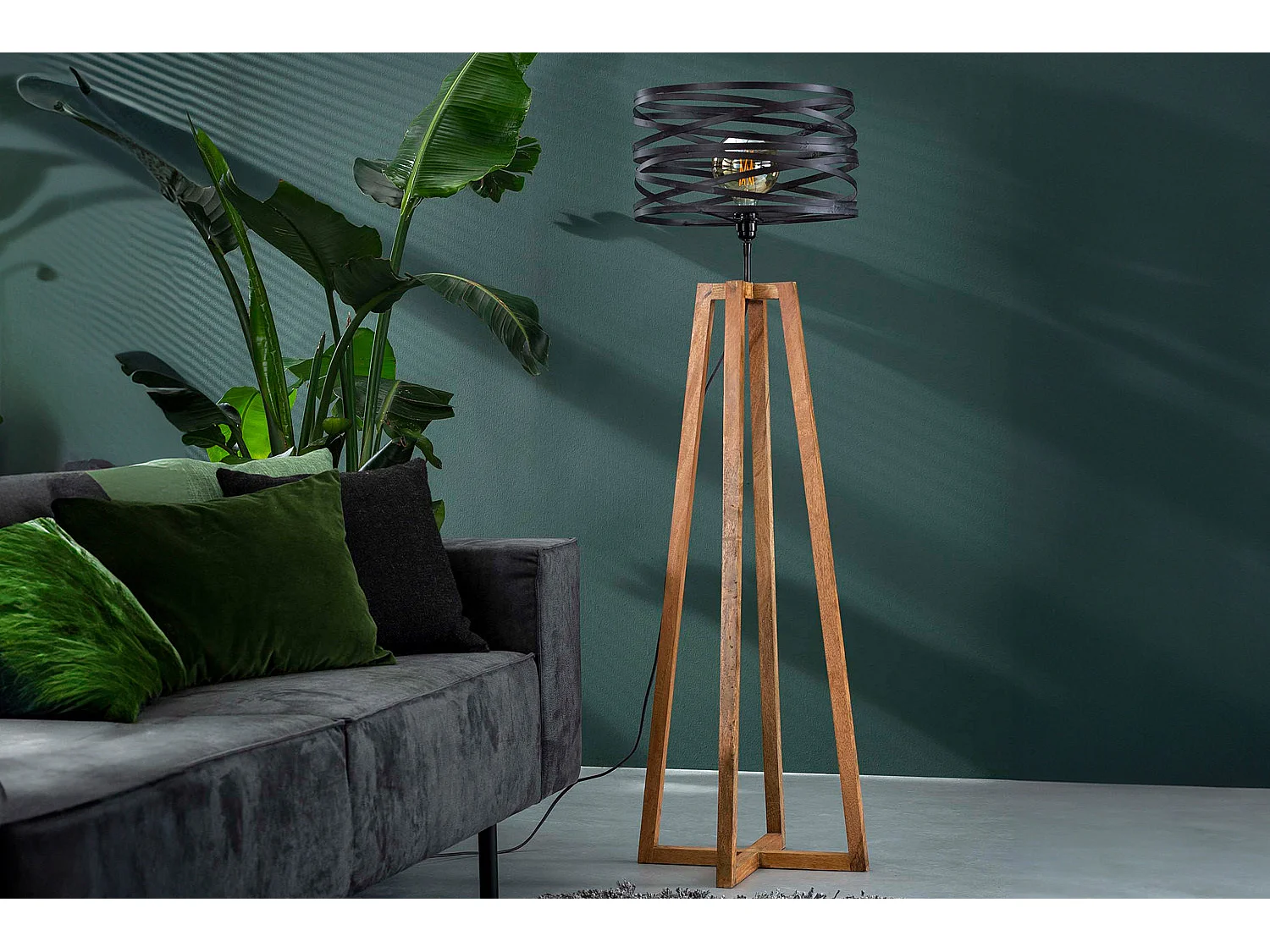 Lampadaire - Noir Bois - DALIAN