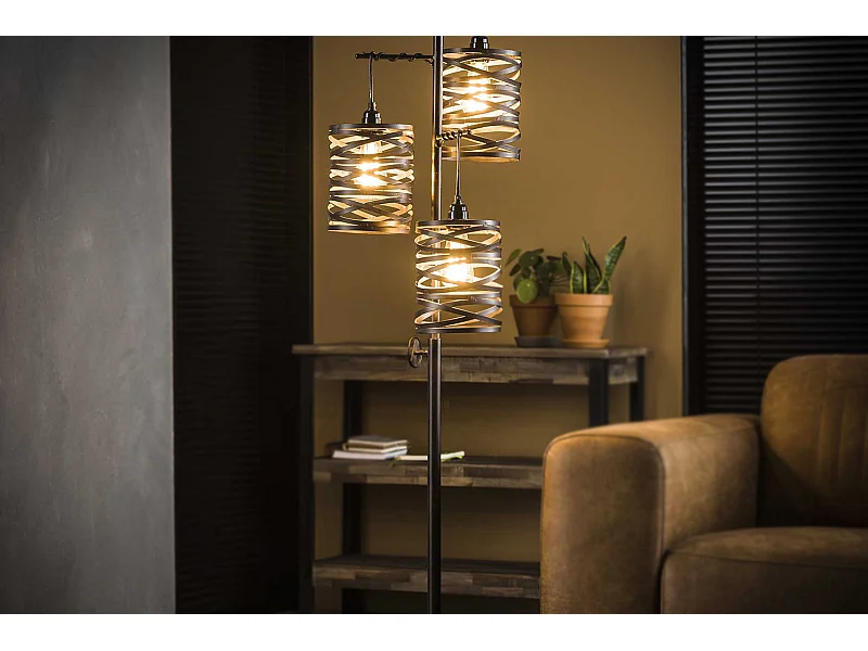 Stehlampe - Schwarz Metall - ALMAS