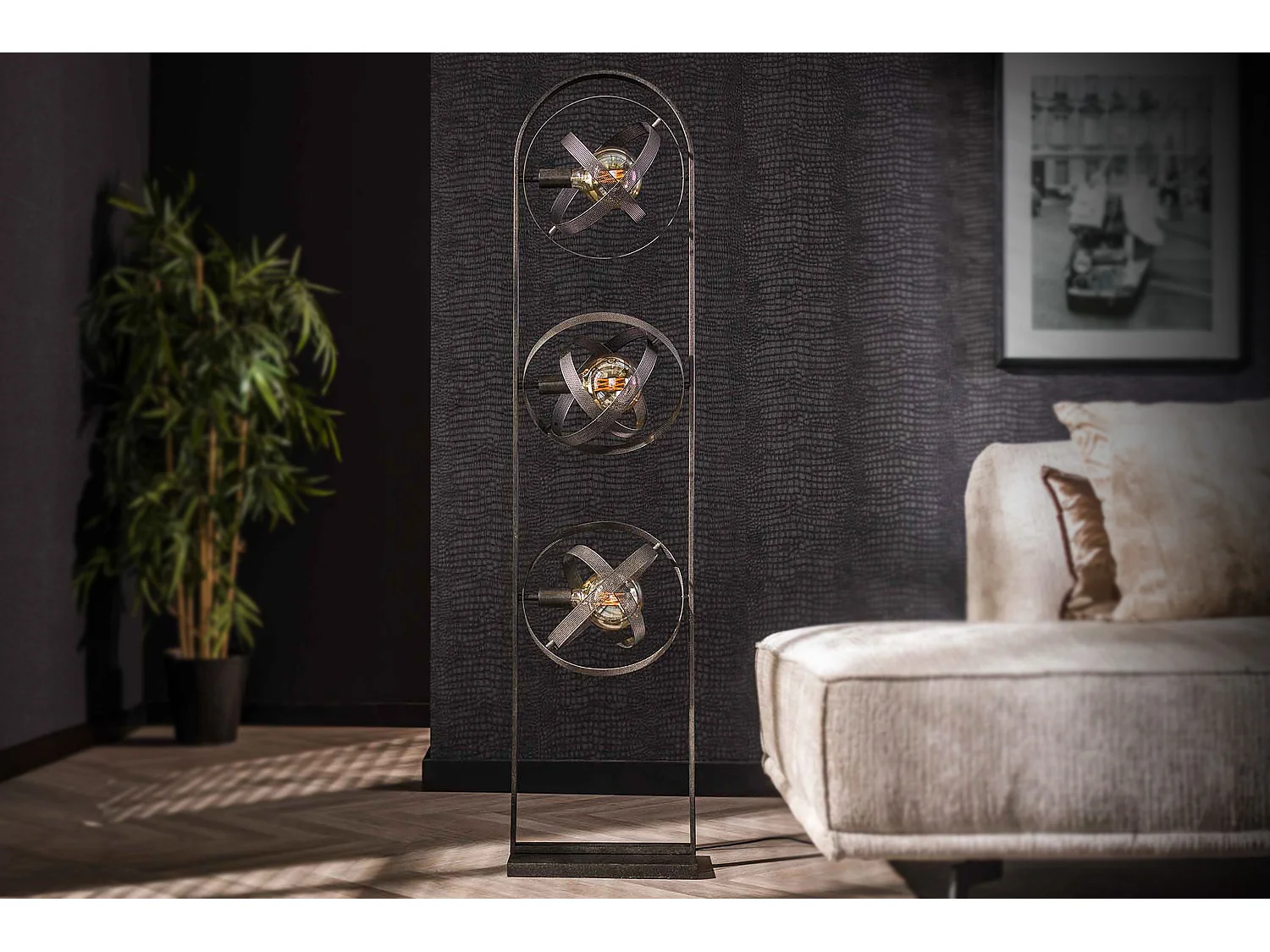 Stehlampe - Schwarz Metall - DILLY