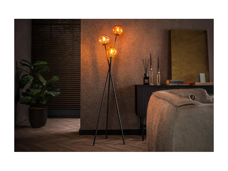 Lampadaire - Noir métal - TIVOLI