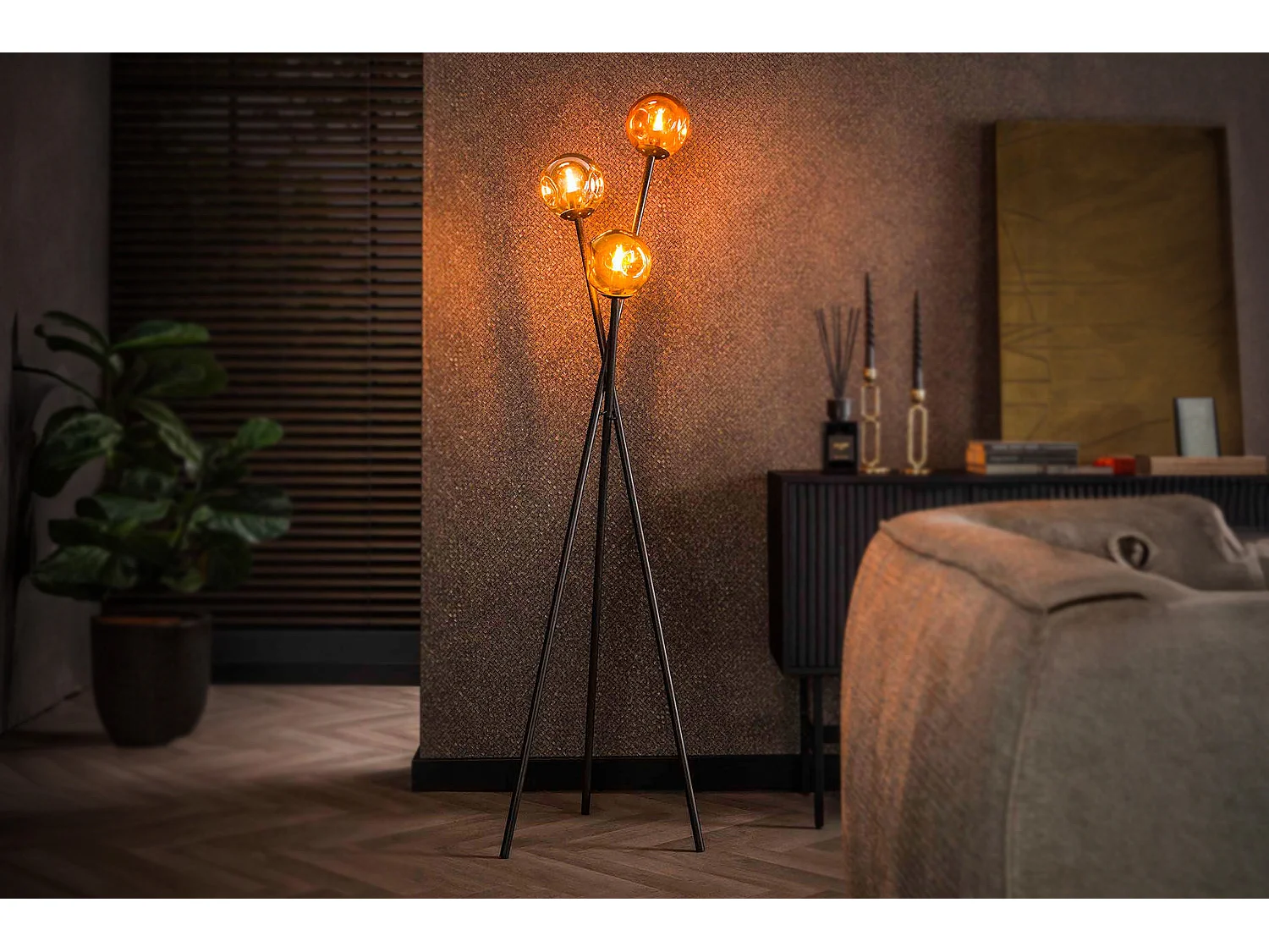 Stehlampe - Schwarz Metall - TIVOLI