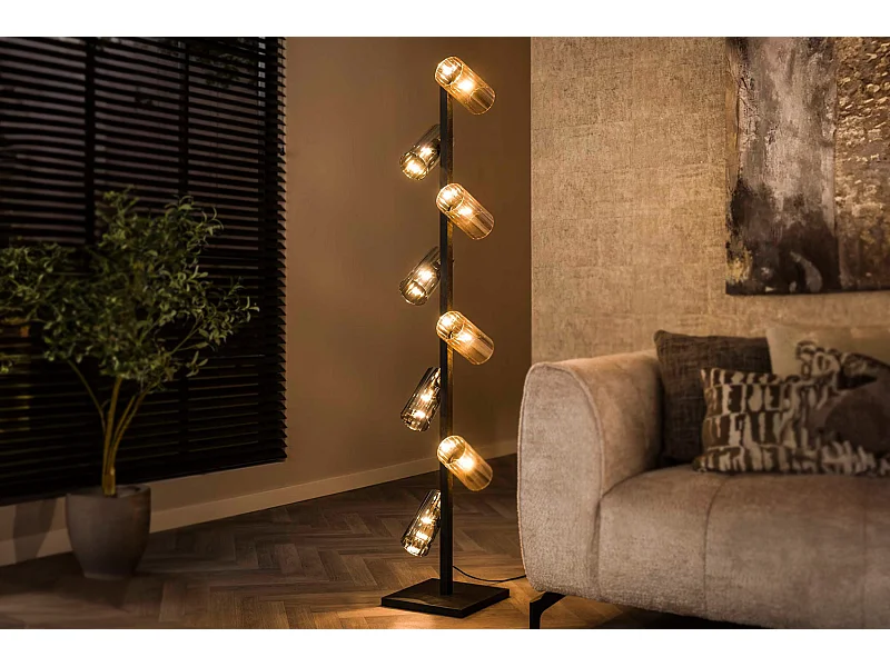 Lampadaire - Noir Verre - MALLAWI