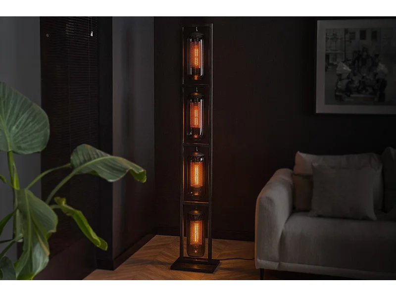 lampadaire - Noir Verre - TRIEST