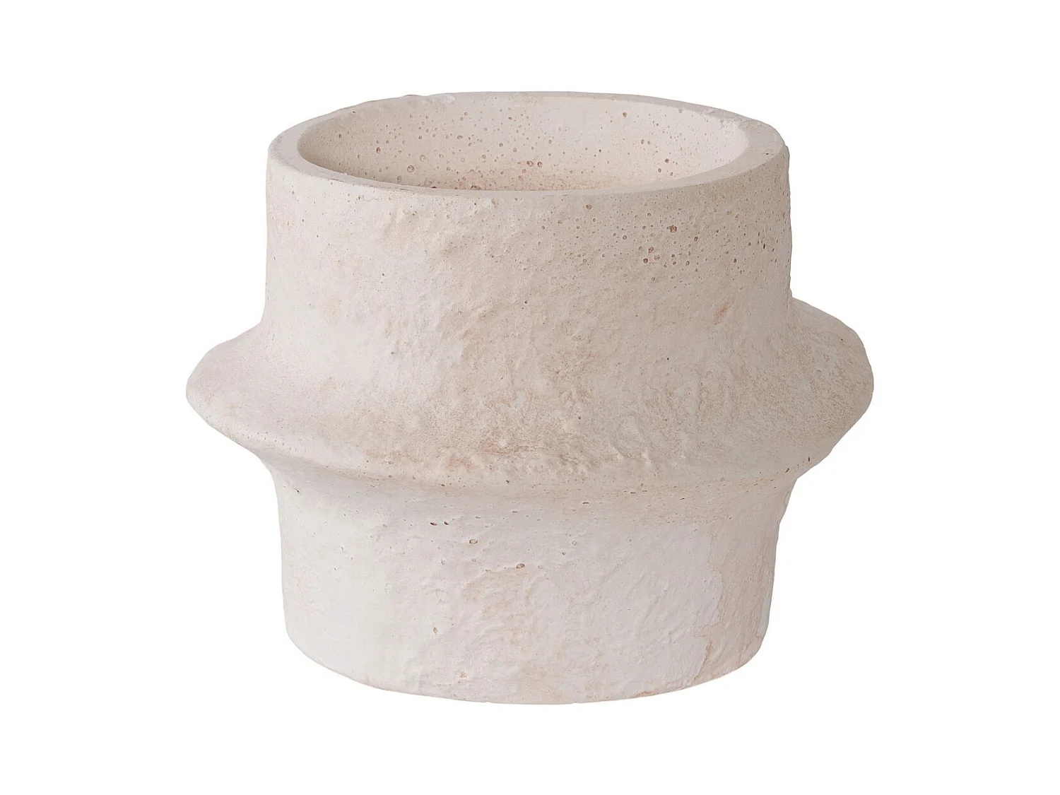 Portavelas Noah, Blanco, 11,4x11,4x15,2 cm, EPIKASA