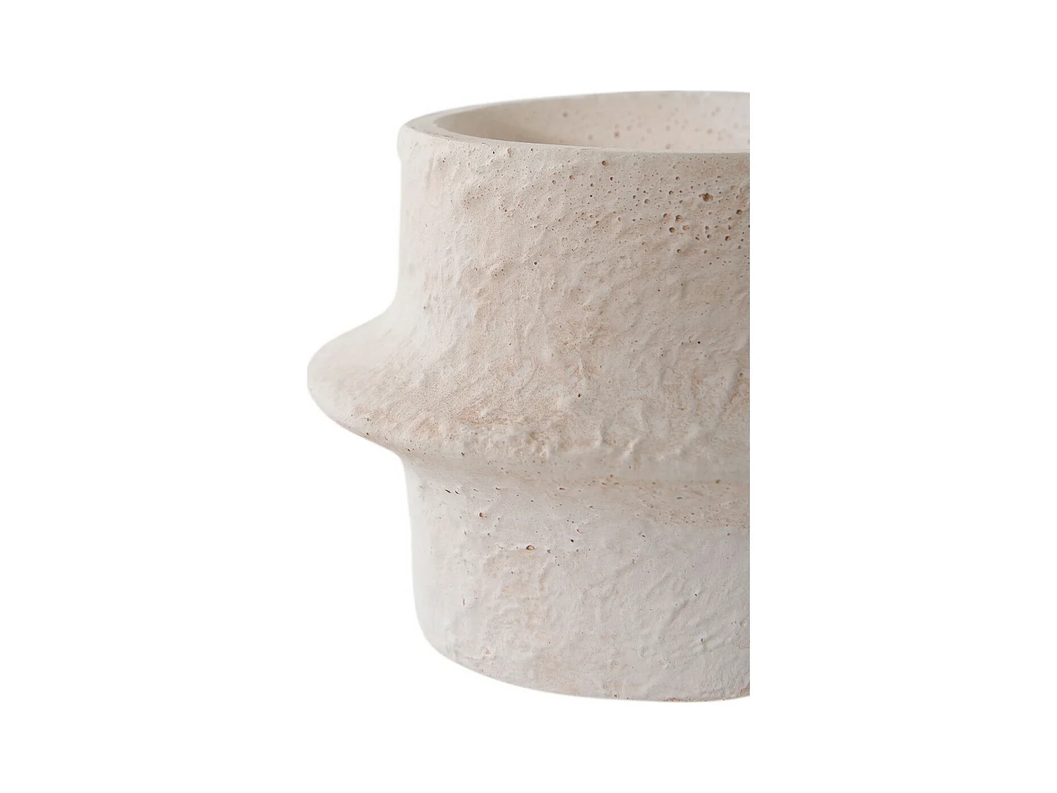 Portavelas Noah, Blanco, 11,4x11,4x15,2 cm, EPIKASA