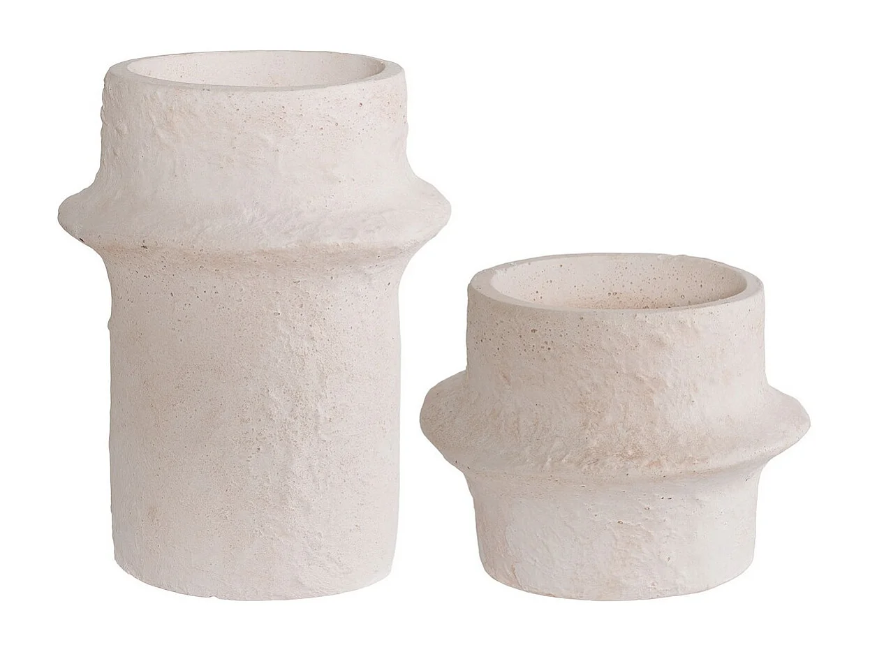 Portacandela Noah, Bianco, 11,4x11,4x15,2 cm, Seven Design