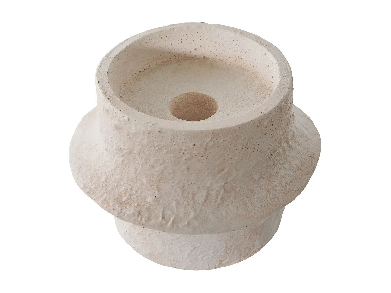 Portacandela Noah, Bianco, 11,4x11,4x15,2 cm, Seven Design