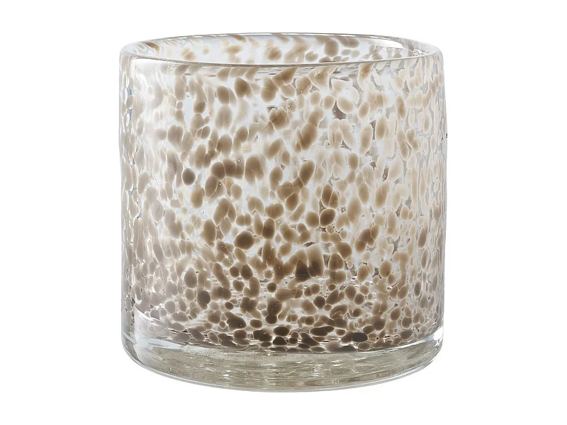 Kaarsenhouder Leo, Beige, 12x12x11,5 cm, EPIKASA