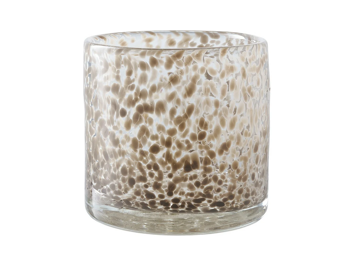 Bougeoir Leo, Beige, 12x12x11,5 cm, EPIKASA