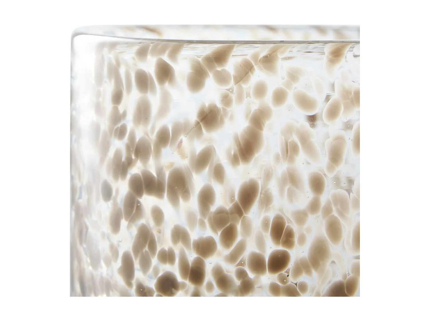 Bougeoir Leo, Beige, 12x12x11,5 cm, Seven Design