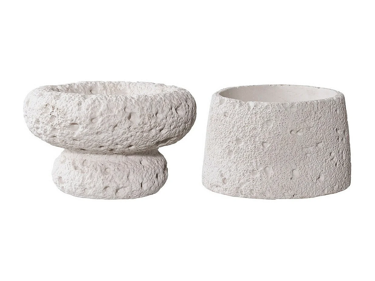 Bougeoir Aurora, Gris, 11,8x11,8x7,2 cm, Seven Design