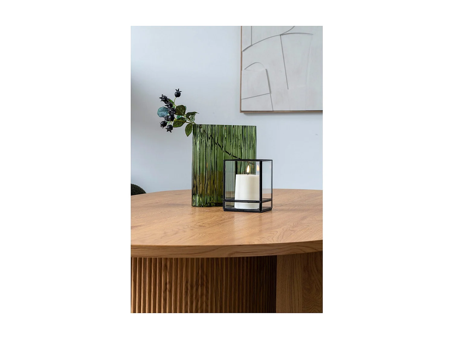 Bougeoir Hurricane, Noir, 12x12x15 cm, Seven Design