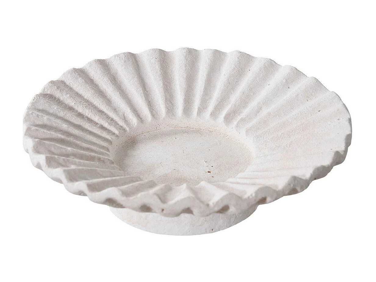 Portacandela Rachi, Bianco, 21,5x21,5x7,3 cm, EPIKASA