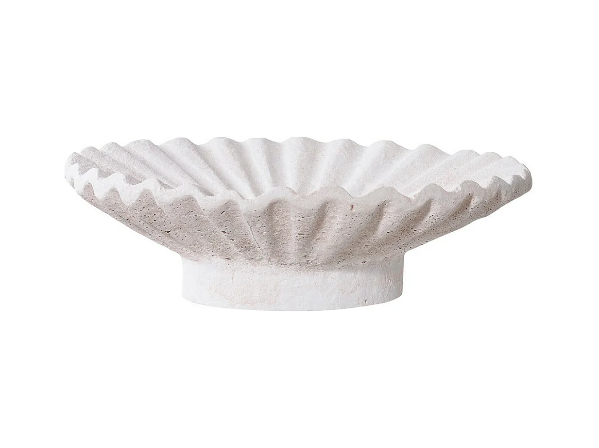 Bougeoir Rachi, Blanc, 21,5x21,5x7,3 cm, EPIKASA