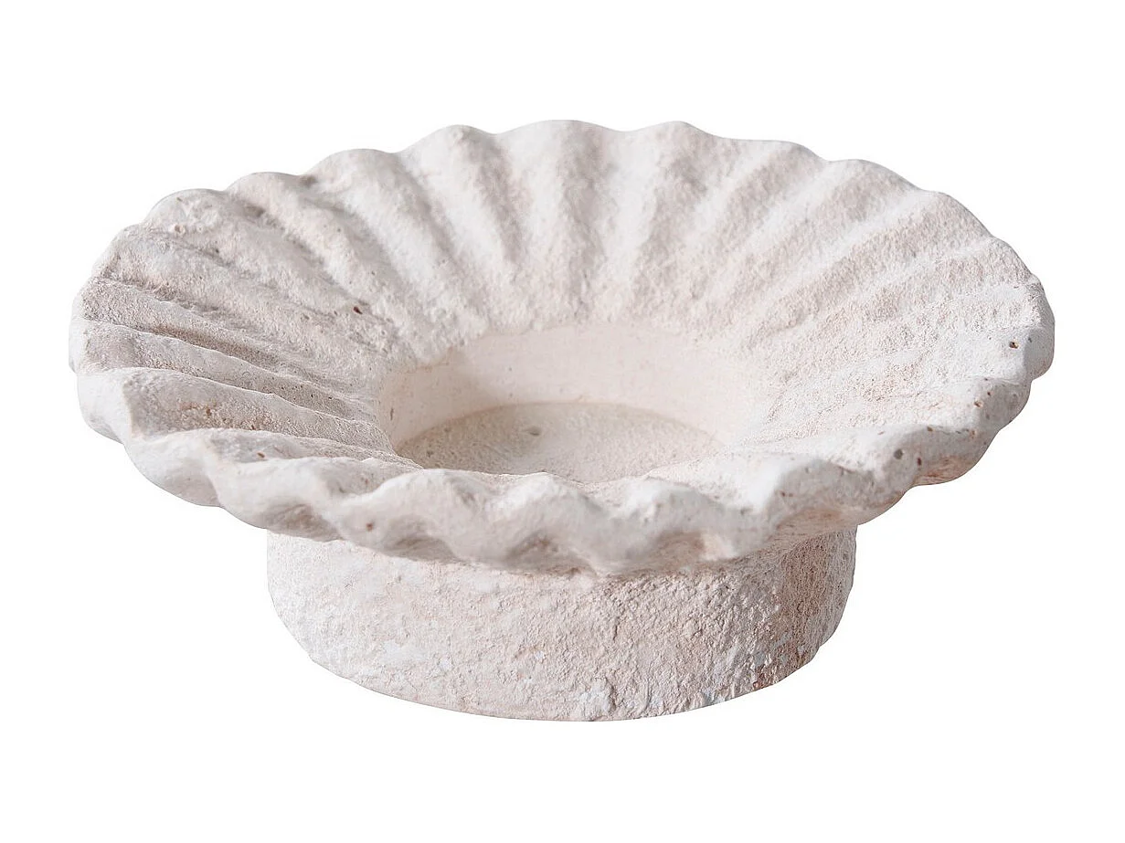 Portavelas Rachi, Blanco, 21,5x21,5x7,3 cm, Seven Design