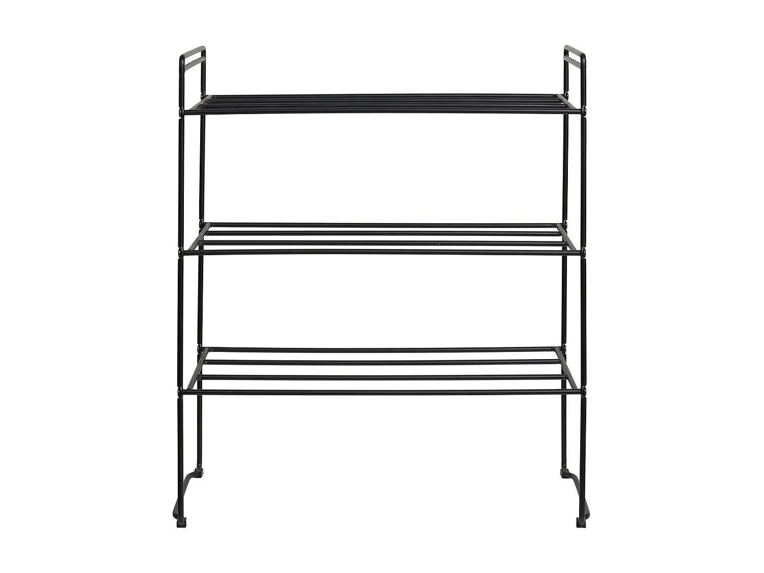 Schoenenrek Swansea, Zwart, 49,5x25x60 cm, EPIKASA