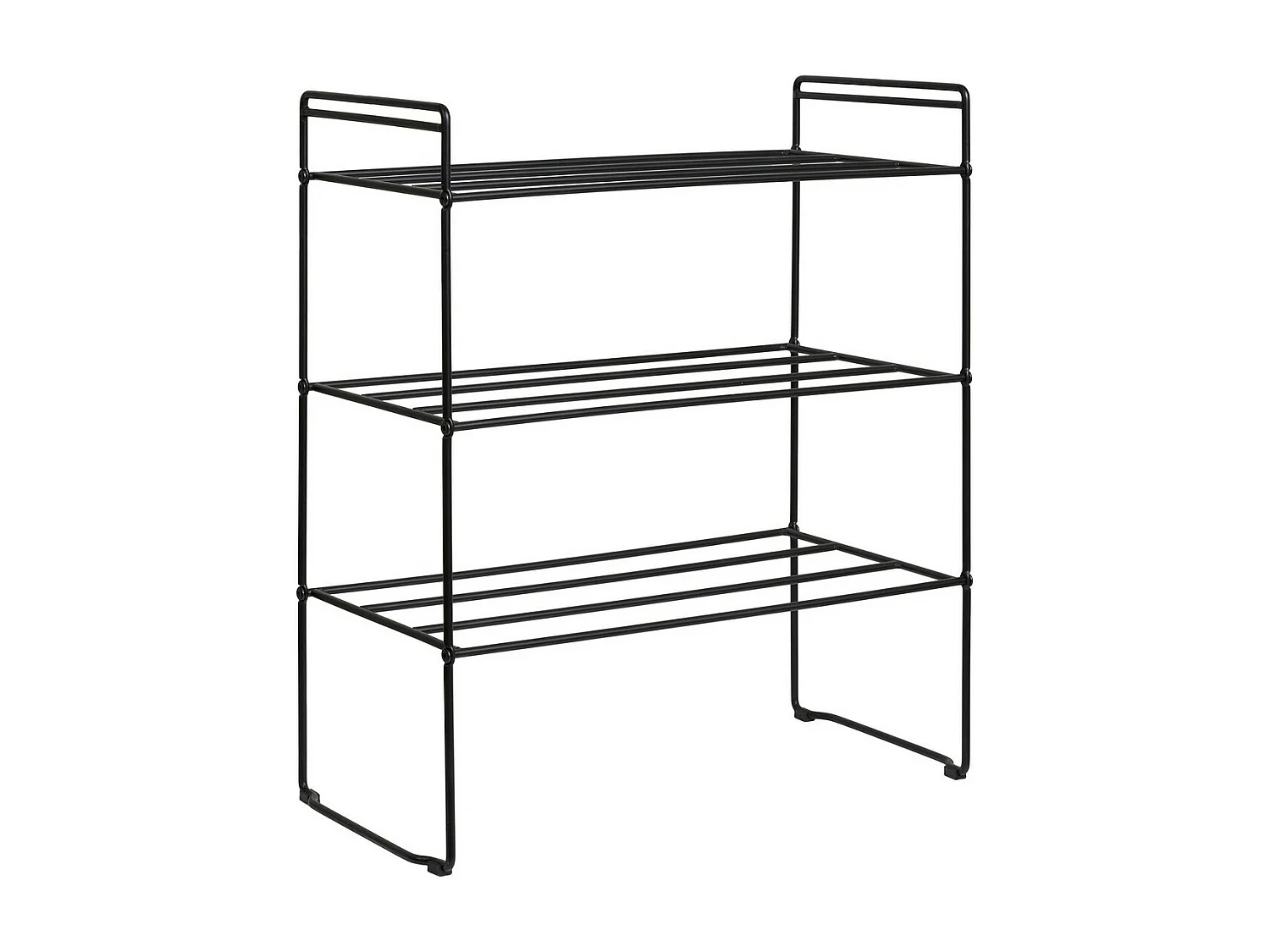 Schoenenrek Swansea, Zwart, 49,5x25x60 cm, EPIKASA