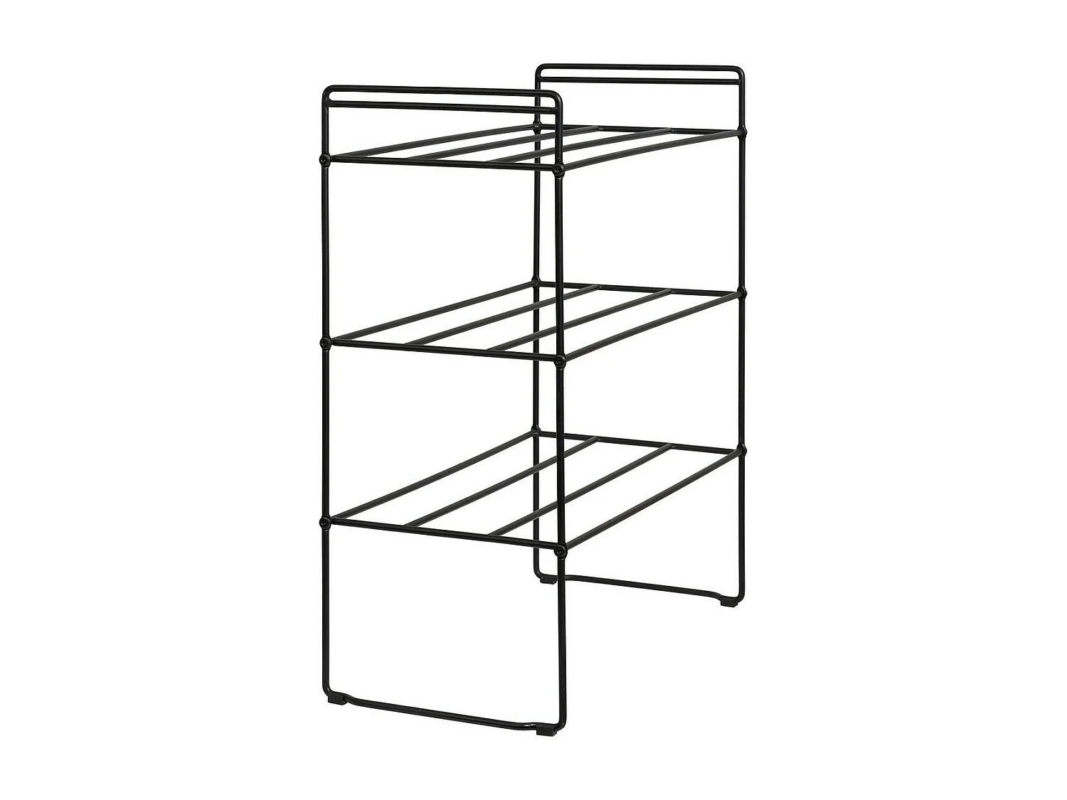 Schoenenrek Swansea, Zwart, 49,5x25x60 cm, EPIKASA