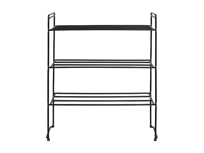 Stojak na Buty Swansea, Czarny, 49,5x25x60 cm, Seven Design