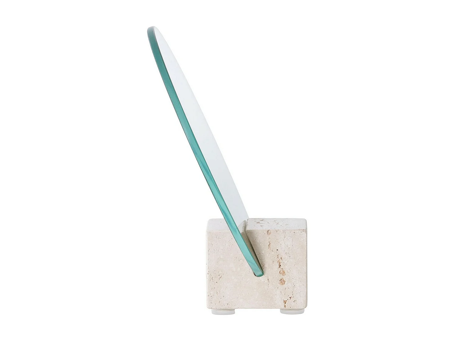 Tafelspiegel Lucia, Beige, 18x6,5x18 cm, EPIKASA