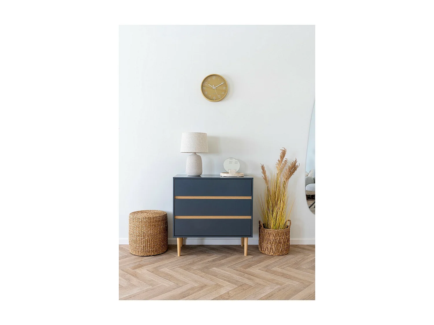 Tafelspiegel Lucia, Beige, 18x6,5x18 cm, EPIKASA