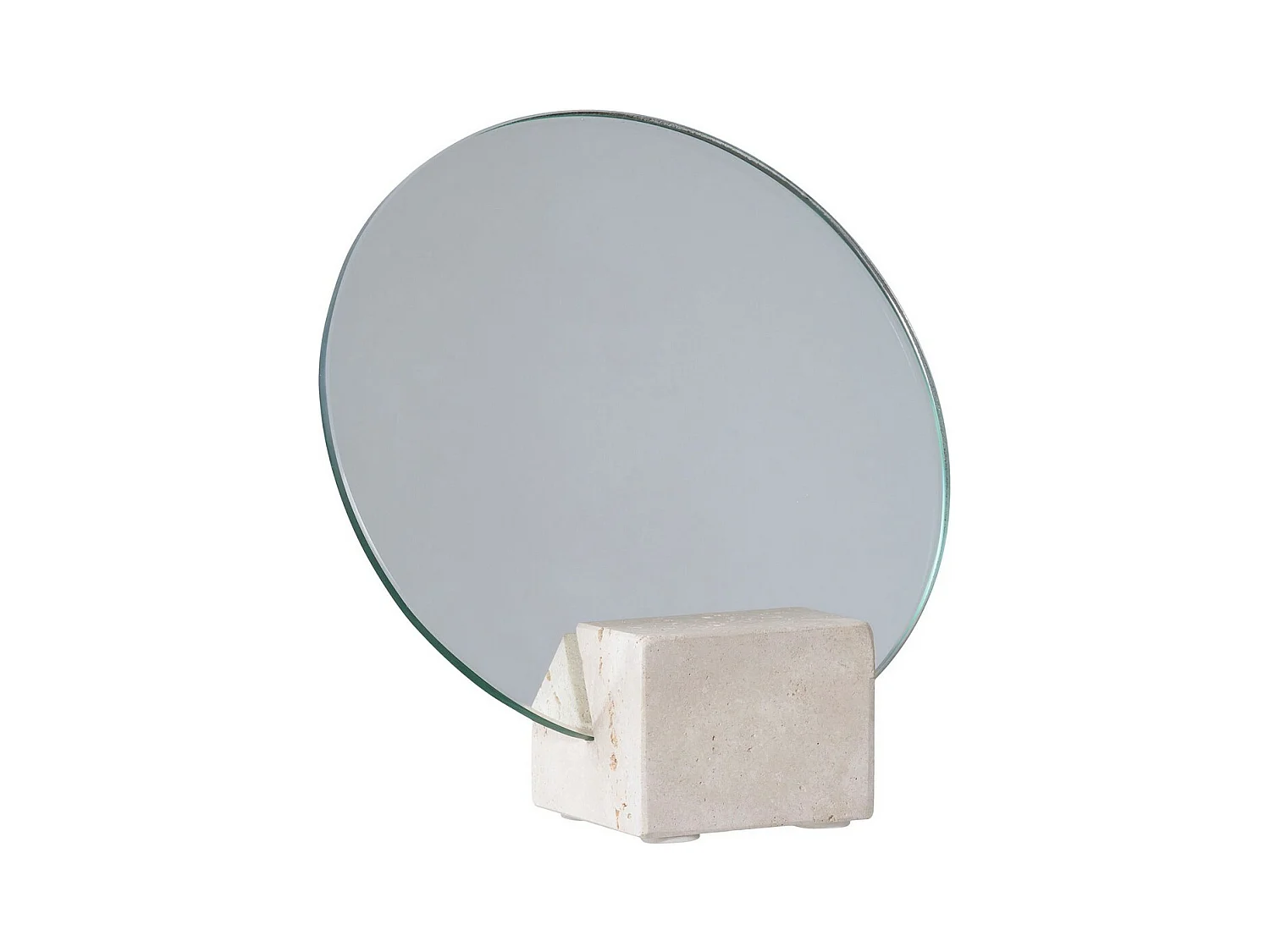 Miroir de Table Lucia, Beige, 18x6,5x18 cm, EPIKASA