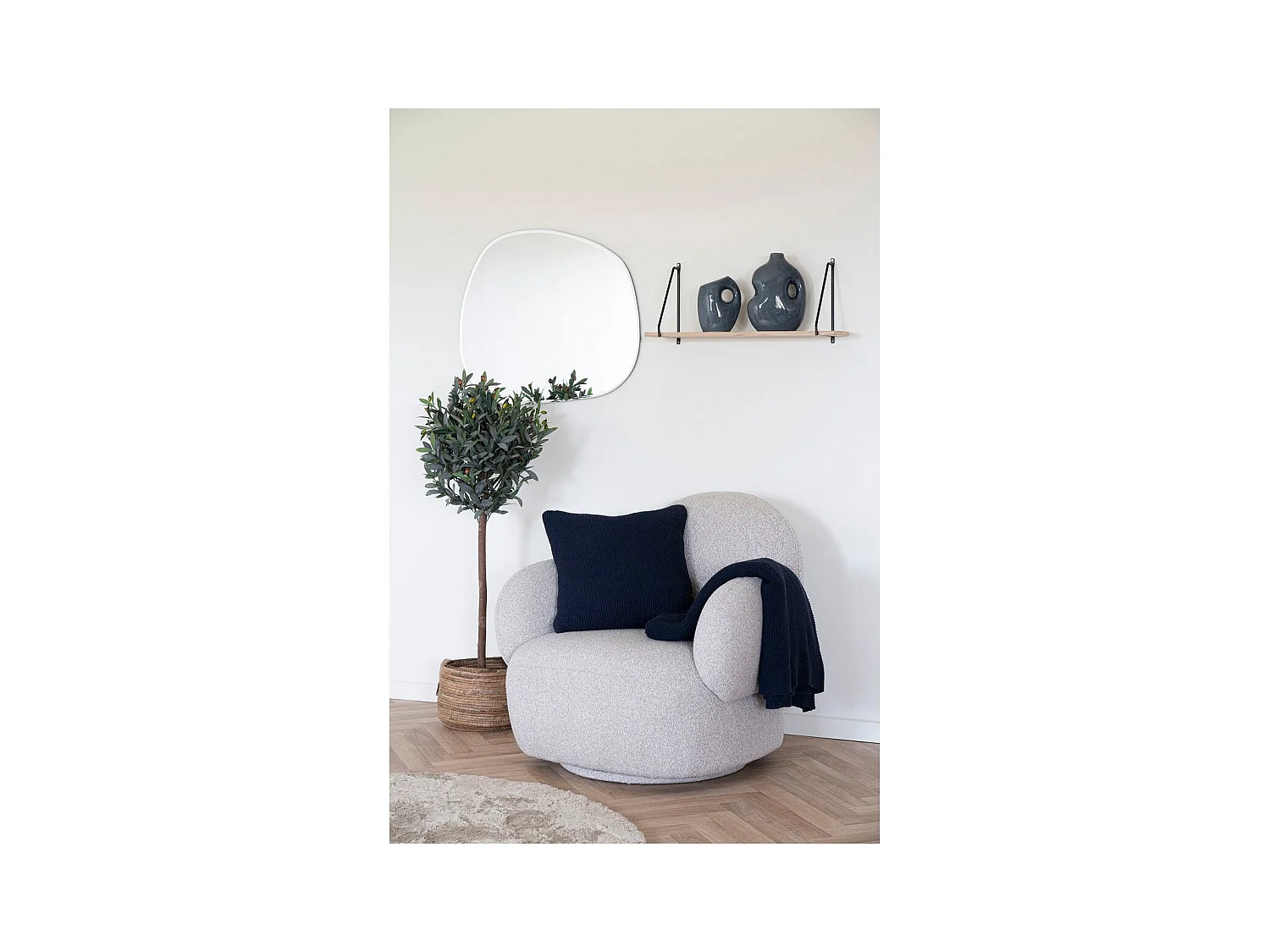 Poduszka Dekoracyjna Santos, Niebieski, 1x45x45 cm, EPIKASA