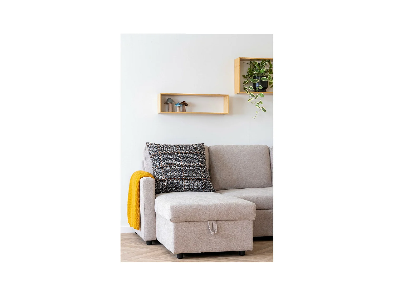 Cuscino Decorativo Nara, Marrone, 1x60x60 cm, Epikasa