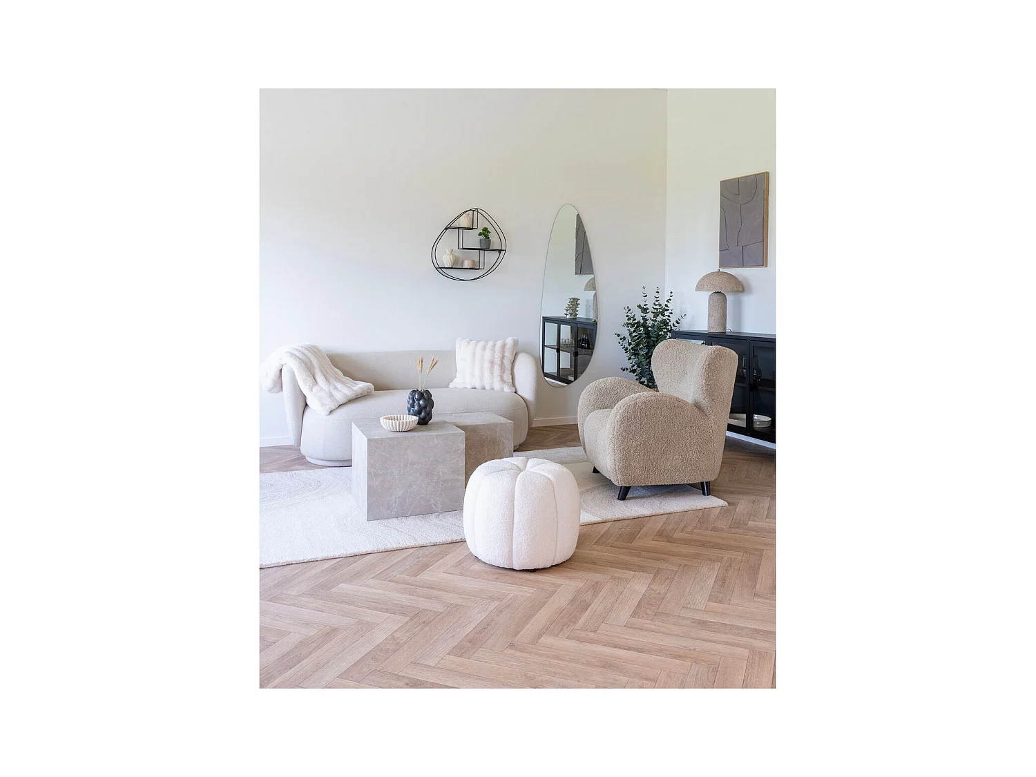 Poduszka Dekoracyjna Galena, Biały, 1x45x45 cm, Epikasa