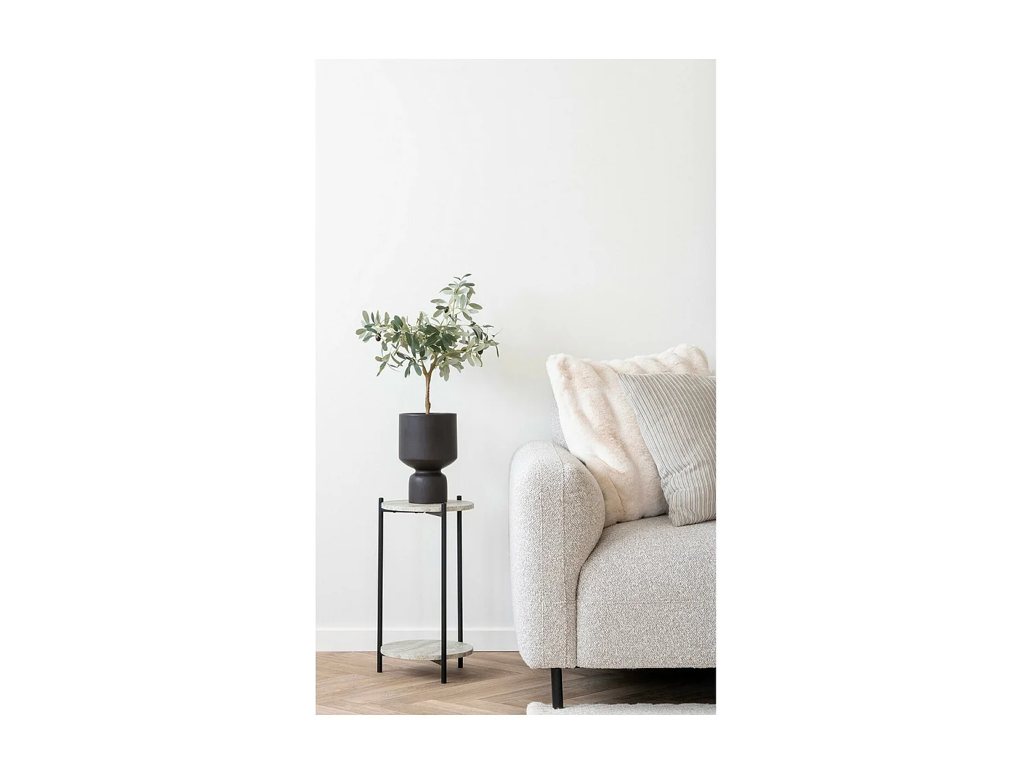 Coussin Décoratif Galena, Blanc, 1x45x45 cm, Seven Design