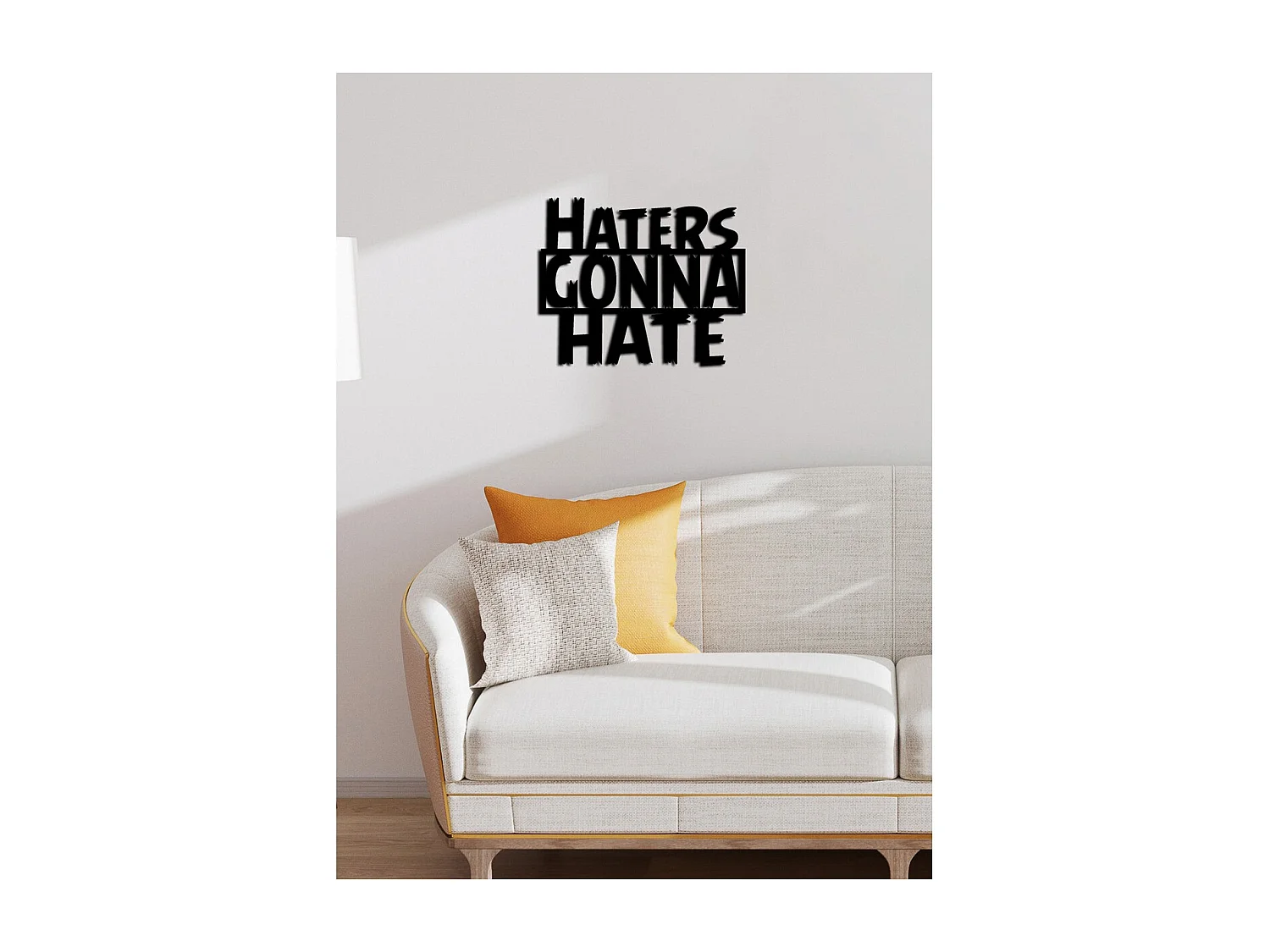 Dekoracja Metalowa Heaters, Czarny, 61x0,15x50 cm cm, EPIKASA