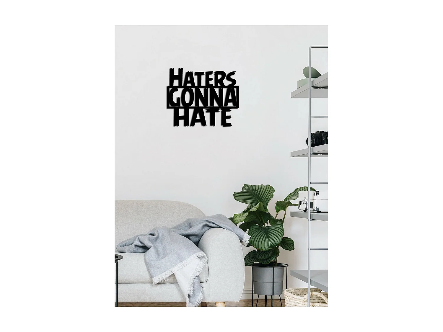 Dekoracja Metalowa Heaters, Czarny, 61x0,15x50 cm cm, EPIKASA