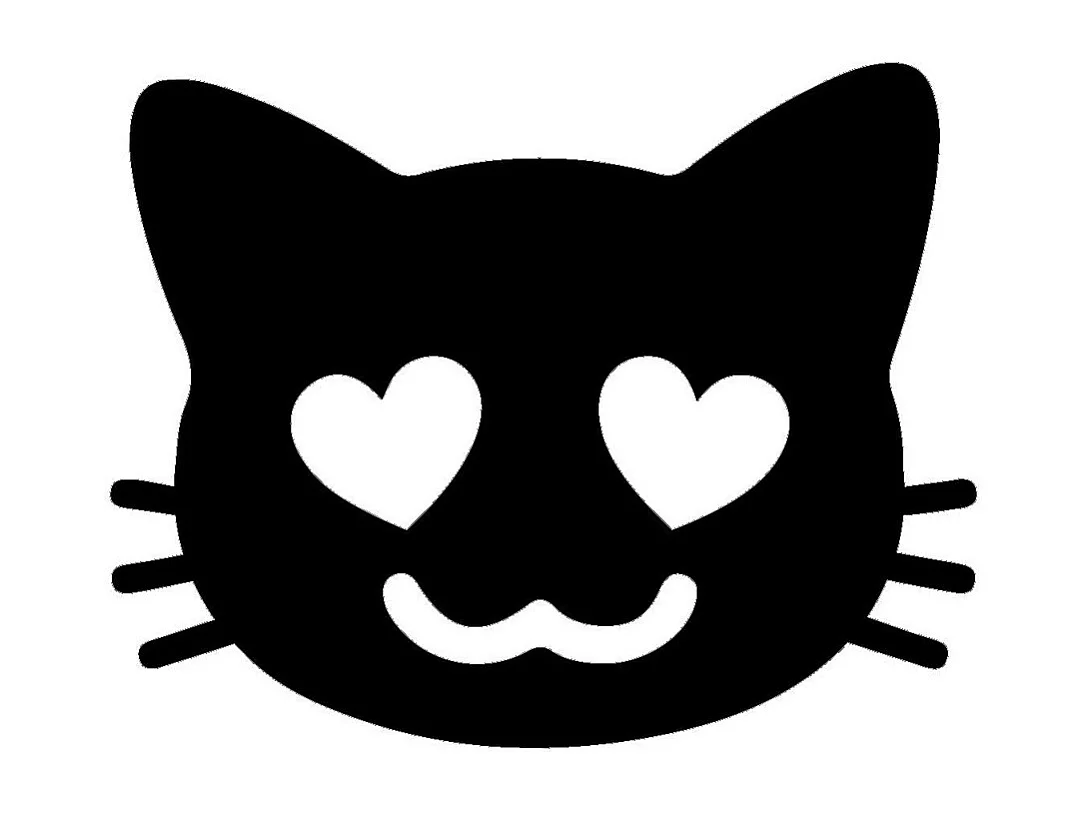 Décoration en Métal Chat 171, Noir, 43x0,15x34 cm, EPIKASA