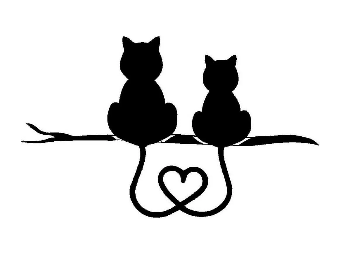 Decoração em Metal Gato 101, Preto, 60x0,15x37 cm, EPIKASA