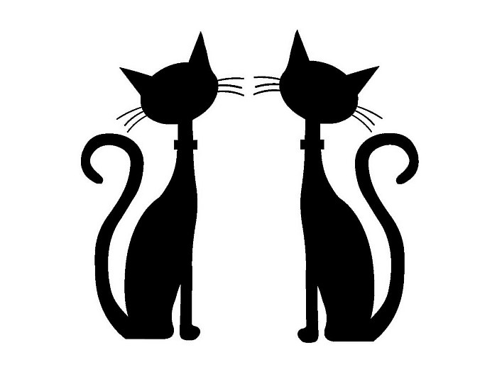 Decorazione Parete Gatto E Luna - Metallo Nero, 33cm, Stile Vintage - Foto 5