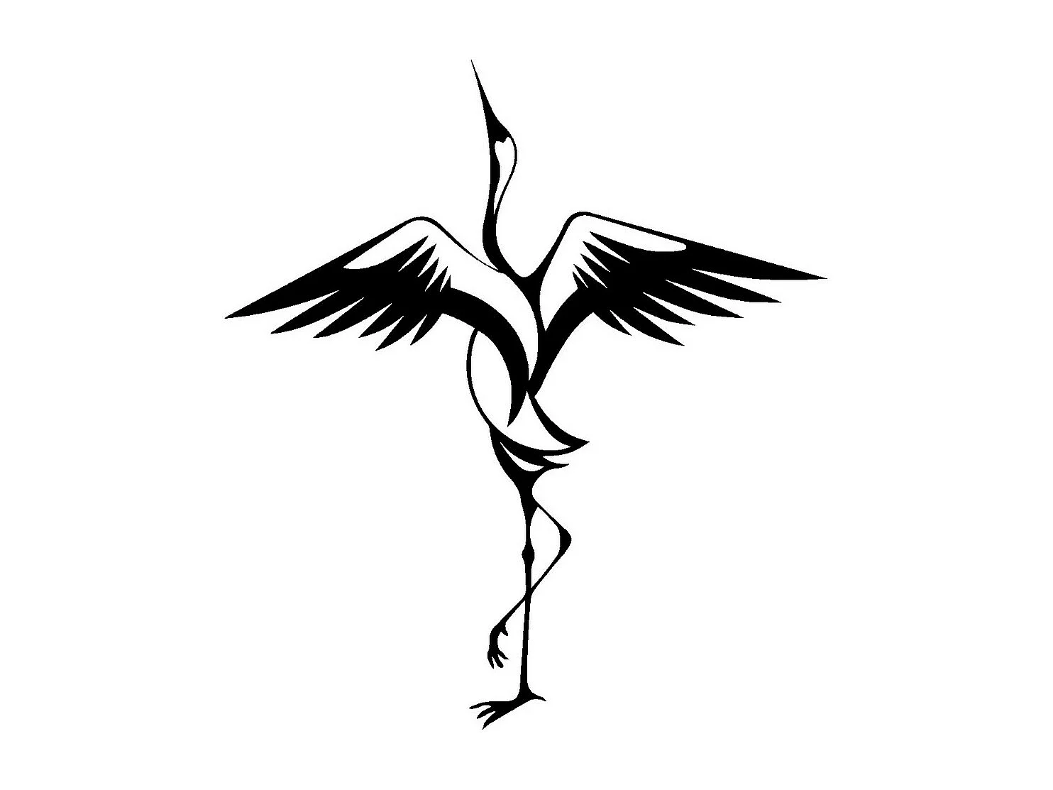 Décoration en Métal Oiseaux 14, Noir, 45x0,15x50 cm, EPIKASA