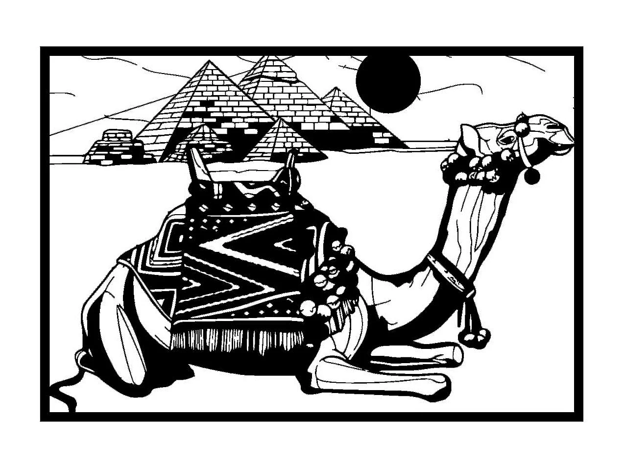 Decorazione in Metallo Cammello, Nero, 90x0,15x62 cm, EPIKASA