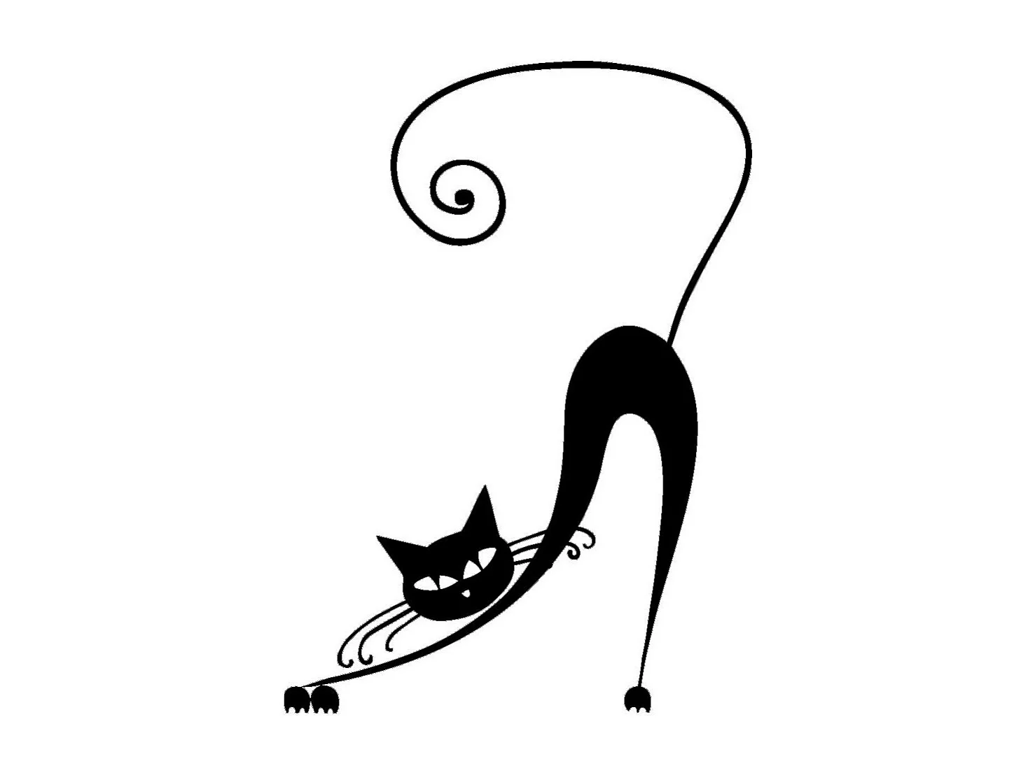 Decoração em Metal Gato 150, Preto, 30x0,15x42 cm, EPIKASA