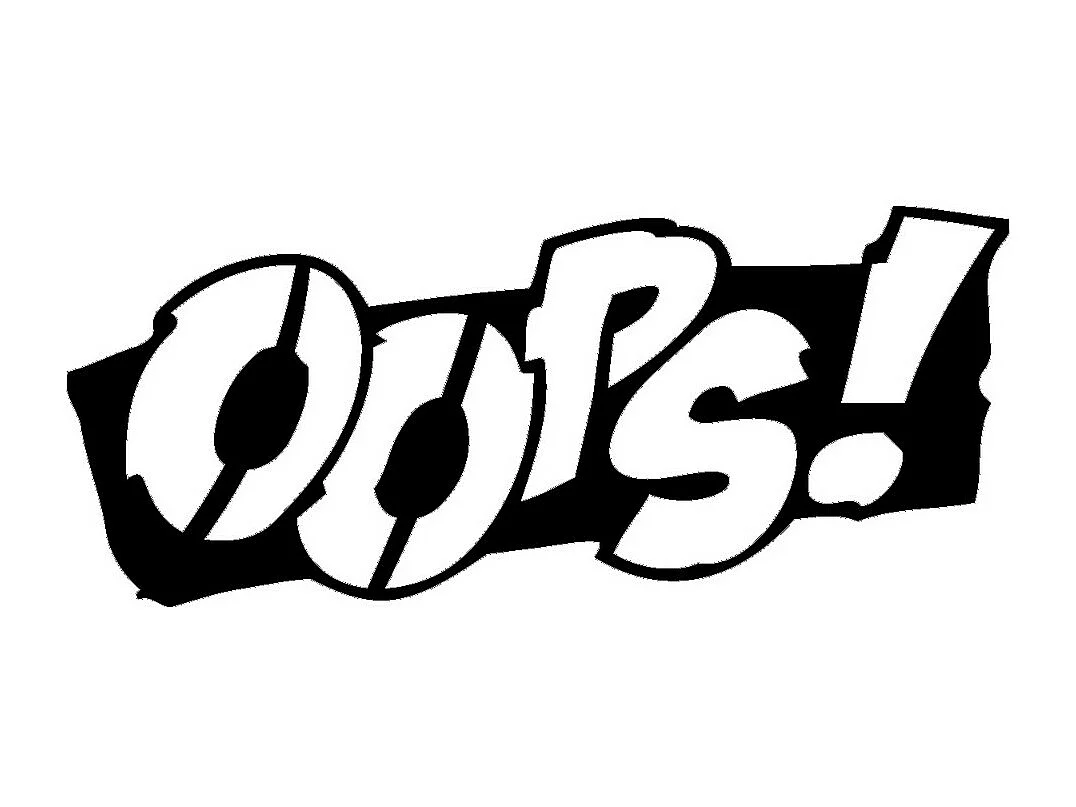 Dekoracja Metalowa Oops, Czarny, 50x0,15x26 cm cm, EPIKASA