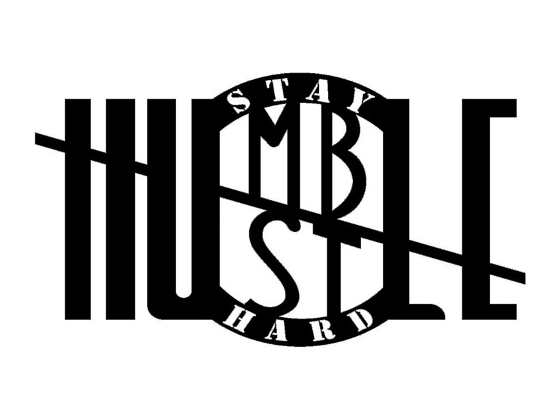 Metalen Decoratie Stay Hard, Zwart, 59x0,15x40 cm cm, EPIKASA