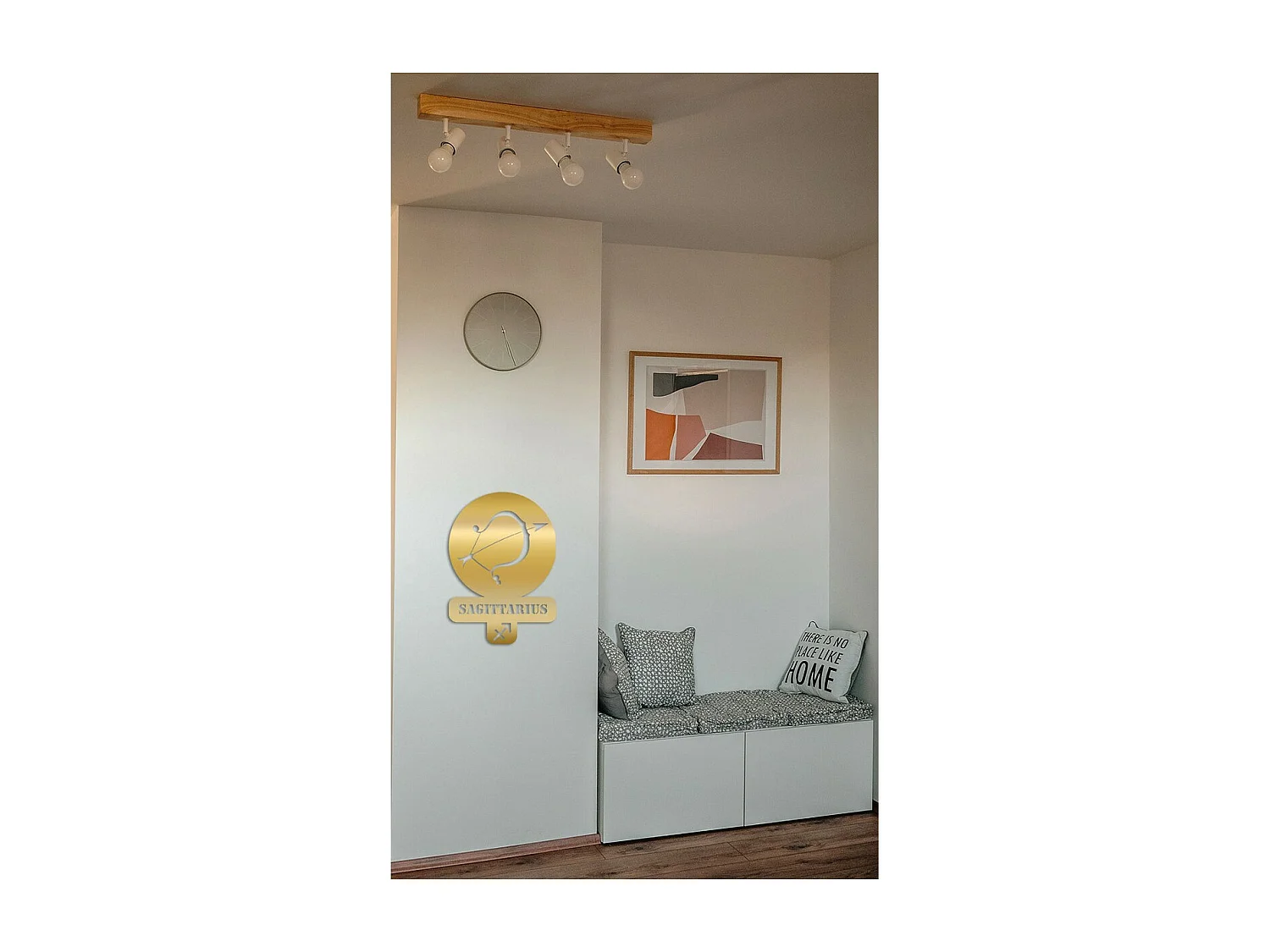 Decoração em Metal Horóscopo de Sagitário 5, Ouro, 36x0,15x50 cm, EPIKASA