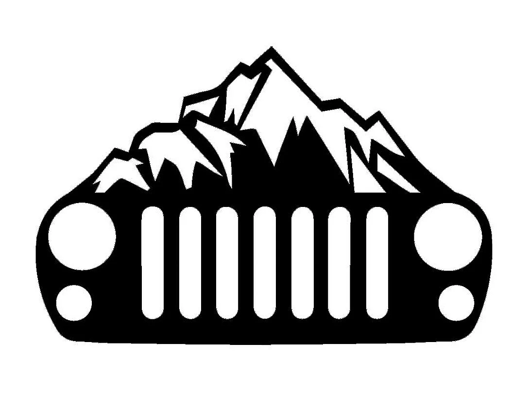 Decoração em Metal Montanha 6, Preto, 61x0,15x40 cm, EPIKASA