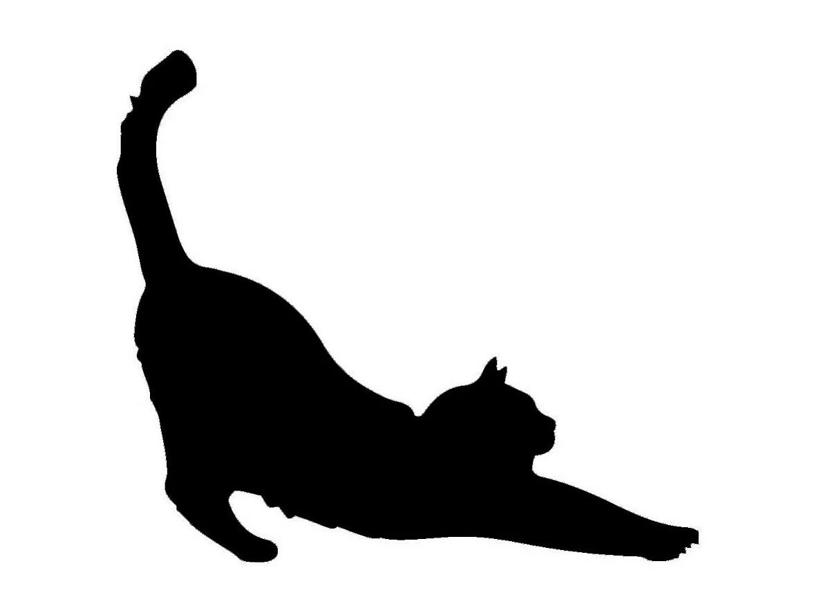 Decoração em Metal Gato 152, Preto, 40x0,15x35 cm, EPIKASA