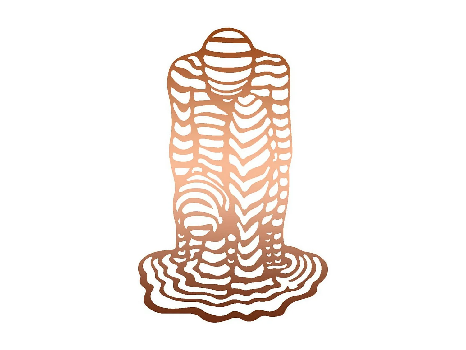 Decoração em Metal Homem 1, Cobre, 50x0,15x78 cm, EPIKASA