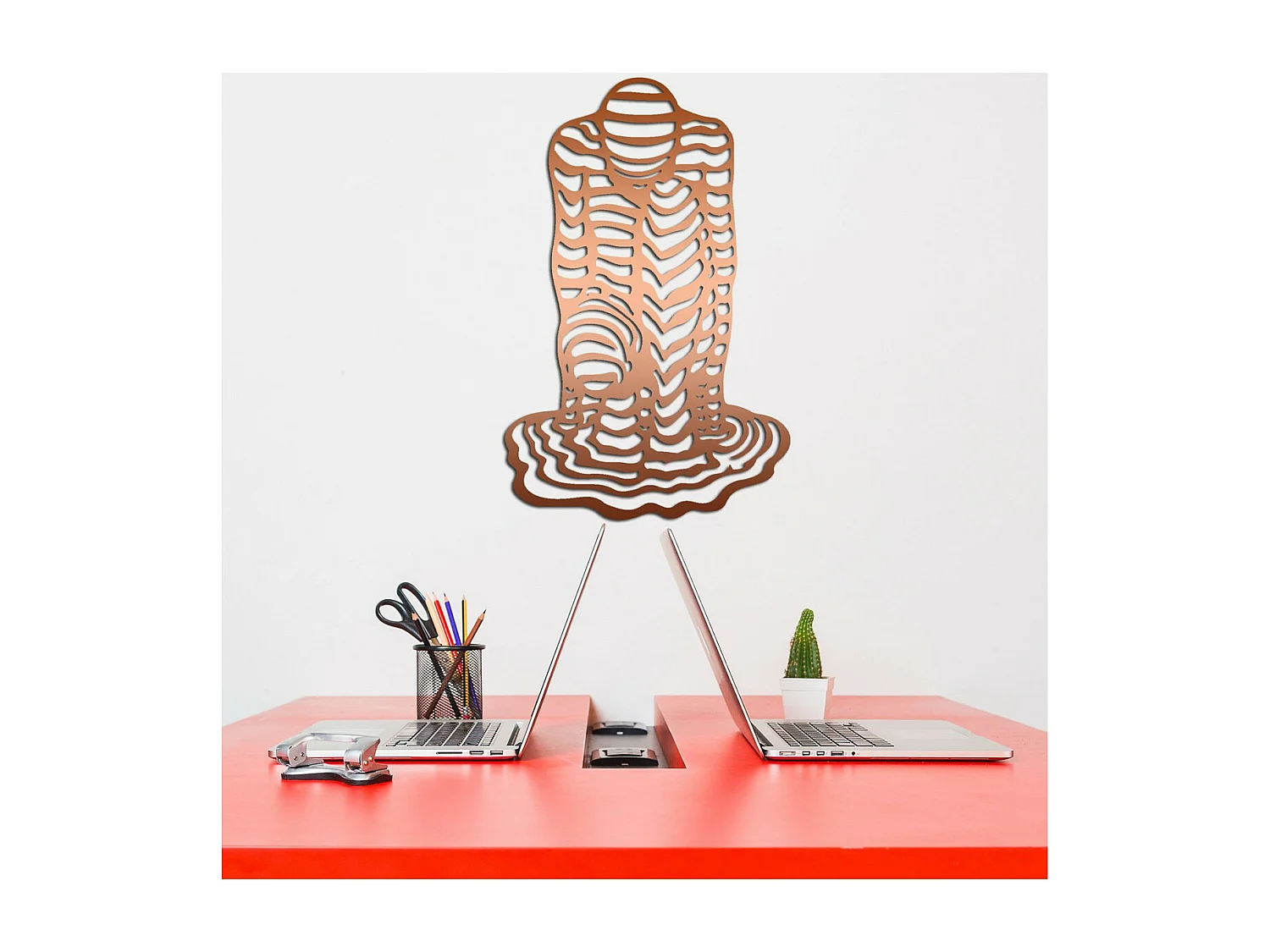 Decoração em Metal Homem 1, Cobre, 50x0,15x78 cm, EPIKASA