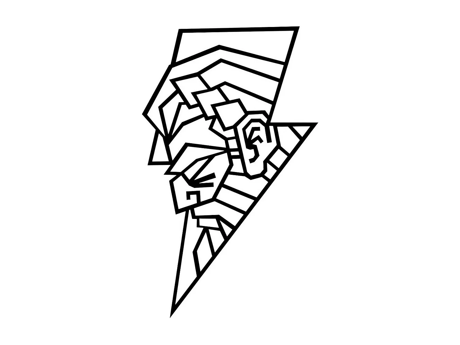 Decoración de Metal Zeus, Negro, 35x0,15x58 cm, EPIKASA