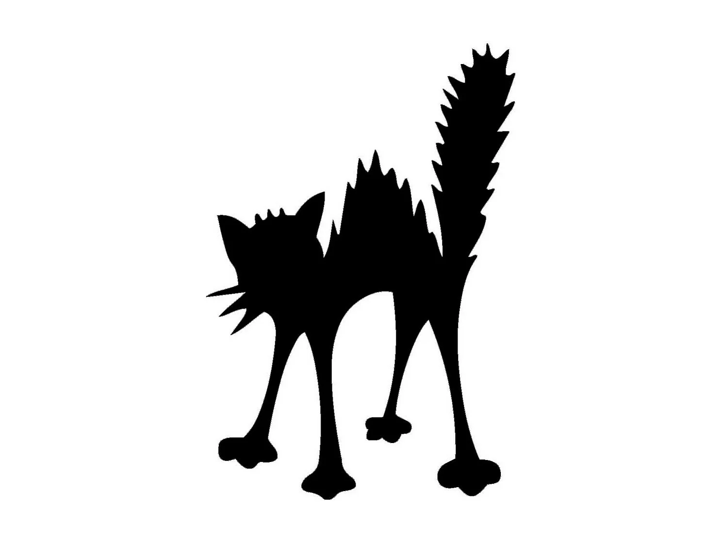 Dekoracja Metalowa Kot 163, Czarny, 27x0,15x40 cm, EPIKASA