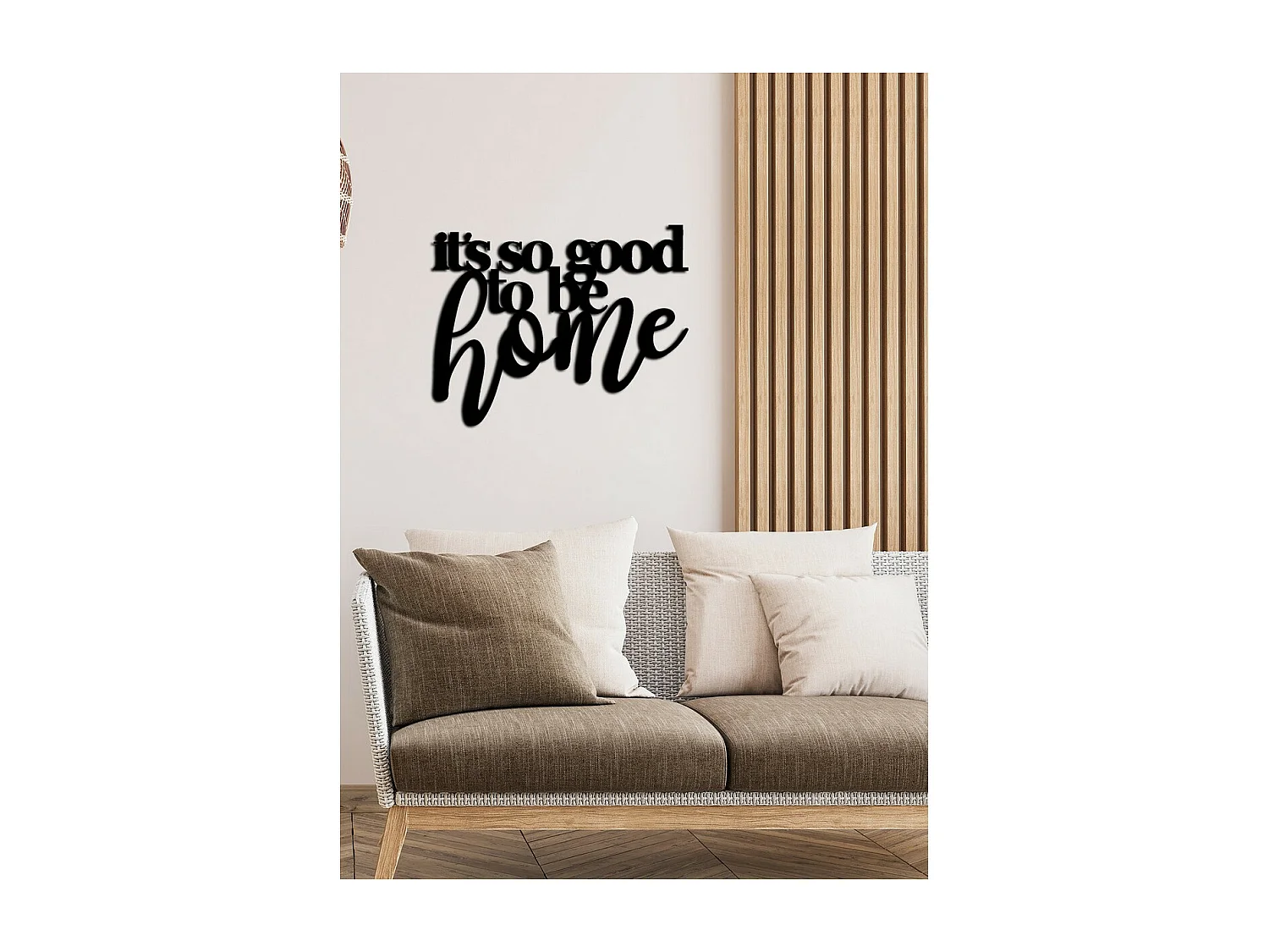 Decoração em Metal Home 1, Preto, 70x0,15x53 cm cm, EPIKASA